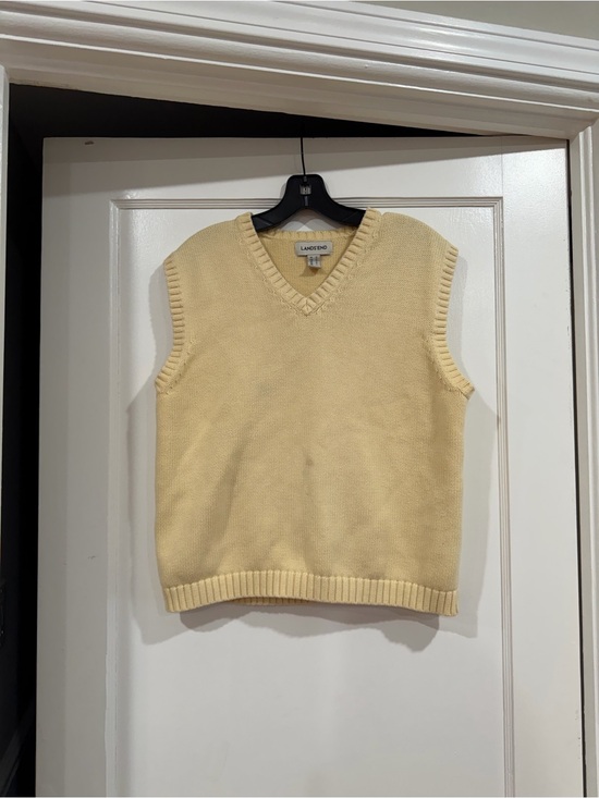 Lands' End Other - Lands' End Men's V-Neck Sweater Vest in Soft Yellow